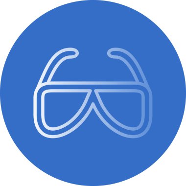 Gözlükler. Web simgesi basit illüstrasyon 