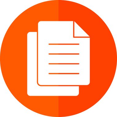 Belge. Web simgesi basit illüstrasyon 