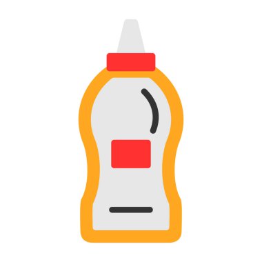 Hardal şişesinin vektör illüstrasyon simgesi 