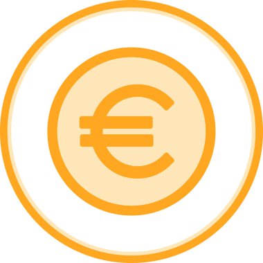 Euro simgesi vektör çizim