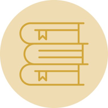 Kitap simgesi, vektör illüstrasyonu basit tasarım