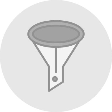 modada izole edilmiş arkaplanda huni simgesi 