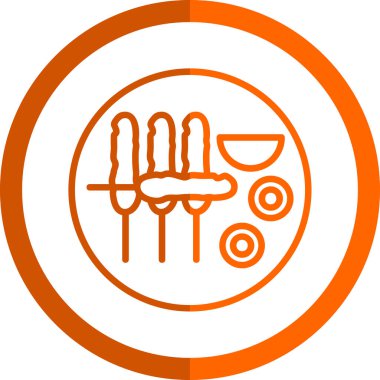 Gıda simgesinin vektör illüstrasyonu