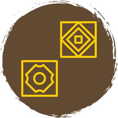 çikolata parçacıklı vektör simgesi