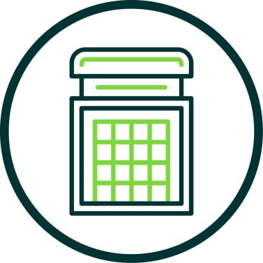 benzersiz takvim çizgisi vektör simgesi