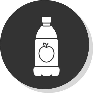 su şişesi simgesi, vektör illüstrasyonu