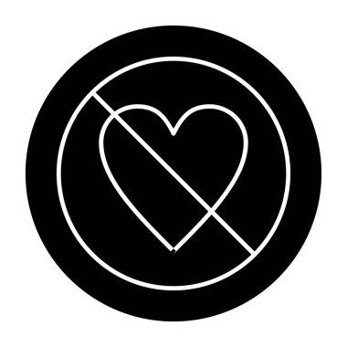 Bir kalp simgesinin vektör illüstrasyonu