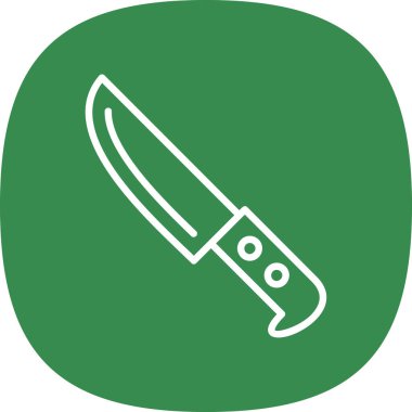 Bıçak düz simgesi, vektör illüstrasyonu 