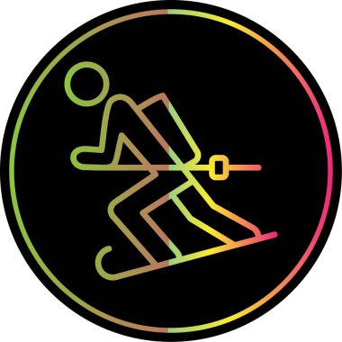 kayak simgesi vektör illüstrasyonu