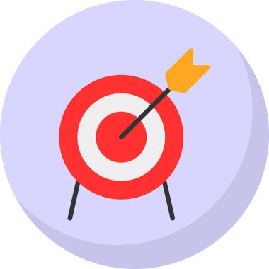 Basit düz hedef vektör çizimi