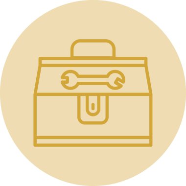 Alet çantası. Web simgesi basit illüstrasyon