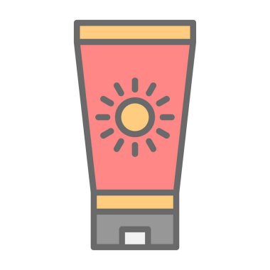 saun krem ikonu vektör illüstrasyonu