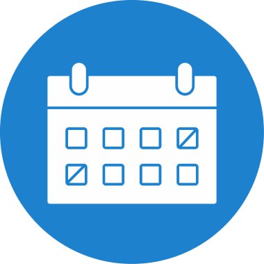 basit takvim simgesini, vektör çizim