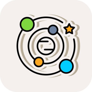 hedef, hedef, hedef, hedef, vektör içinde soyut düz renk simgesi