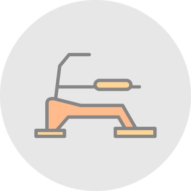 Bir salıncak simgesinin vektör illüstrasyonu