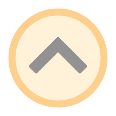 Renkli vektör simgesini yukarı yönlendir