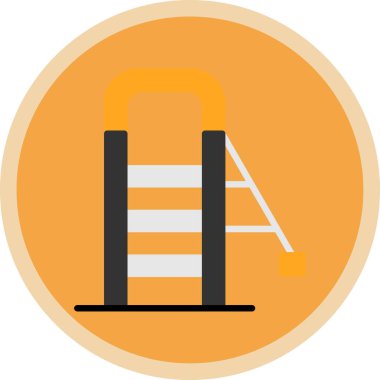 merdiven simgesi, vektör illüstrasyonu basit tasarım