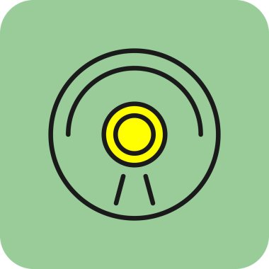 CD mi? Web simgesi basit illüstrasyon