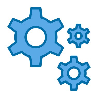 Gears'ı satırı vektör simgesi 