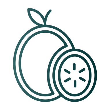 Eşsiz limon simgesi vektör illüstrasyonu