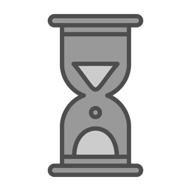 Kum saati. Basit web simgesi tasarımı. Vektör illüstrasyonu 