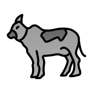 köpek simgesi, vektör illüstrasyonu