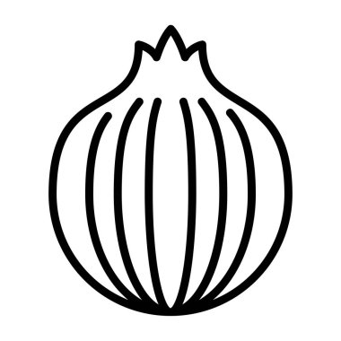 Soğan. Web simgesi basit tasarım