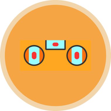 Kamera. Web simgesi basit illüstrasyon