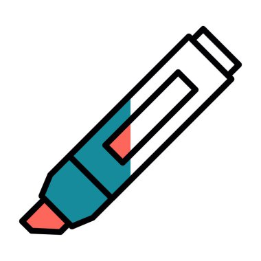 Vurgulama simgesi vektör illüstrasyonu