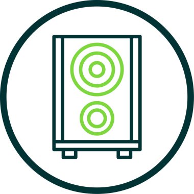 Benzersiz elektrikli araba vektör çizgisi simgesi