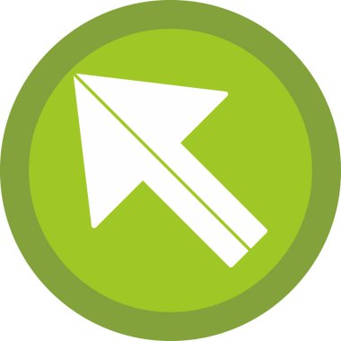 Ok. Pointer web simgesi basit illüstrasyon 