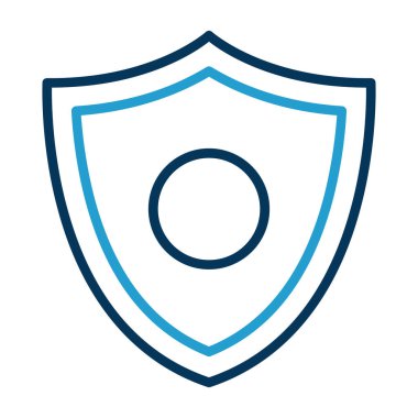 kalkan simgesi, vektör illüstrasyonu basit tasarım