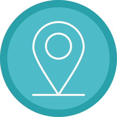 konum pin simgesi vektör illüstrasyonu 