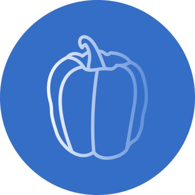 çan biberi simgesi, vektör illüstrasyonu