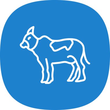 hayvan vektör renk simgesi