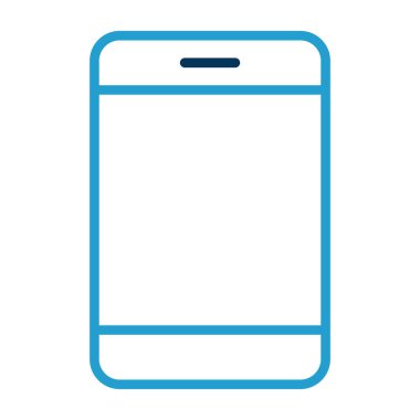 Akıllı telefon simgesinin vektör illüstrasyonu 