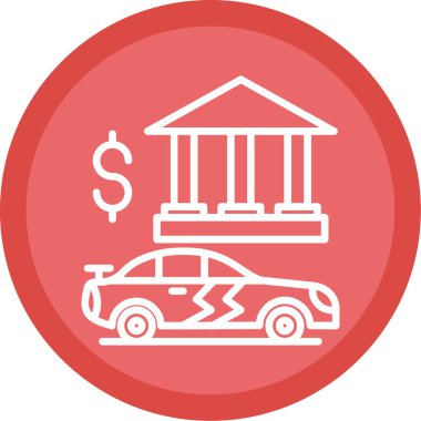 - Araba. Web simgesi basit illüstrasyon