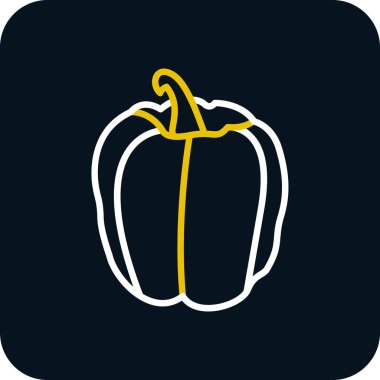 çan biberi simgesi, vektör illüstrasyonu