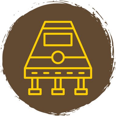 uzay gemisi kapsülü ikon vektör çizimi