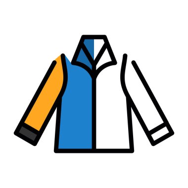 Ceket simgesi, vektör illüstrasyonu basit tasarım