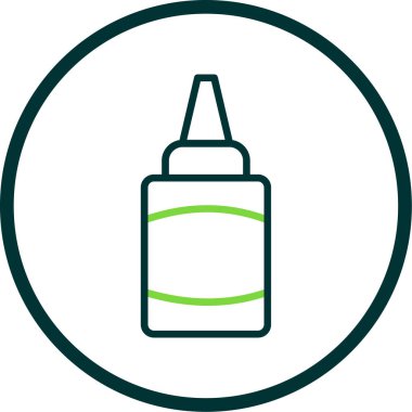 Yapıştırıcı web simgesi, basit vektör illüstrasyonu