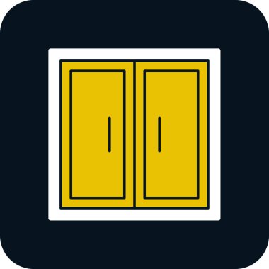 kapı simgesi vektör illüstrasyonu