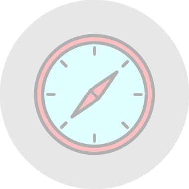 vector illustration of Compass modern icon            