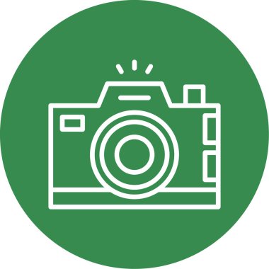 Kamera. Web simgesi basit illüstrasyon