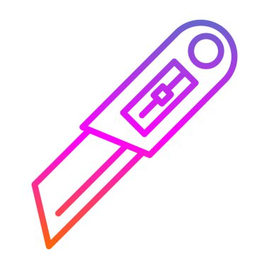 Cutter ağ simgesi vektör illüstrasyonu