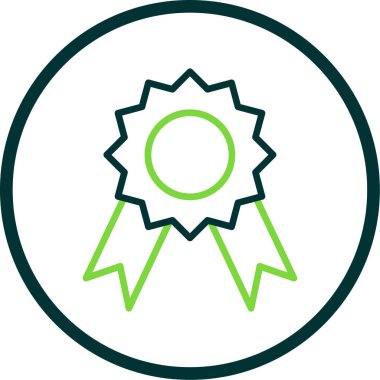 Madalya Web simgesi basit illüstrasyon 