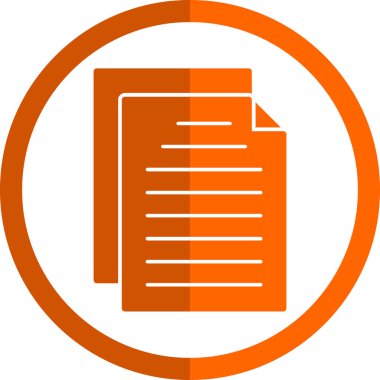 Belge. Web simgesi basit tasarım