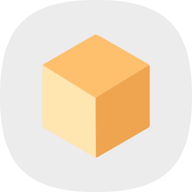 Küp 'ün vektör illüstrasyonu