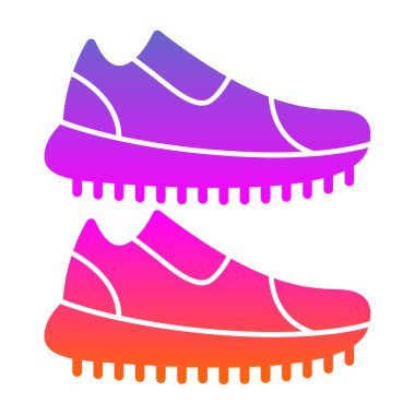 Kadın ayakkabı simgesinin vektör çizimi