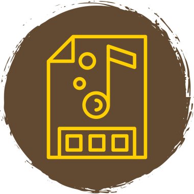 Bir araba simgesinin vektör illüstrasyonu